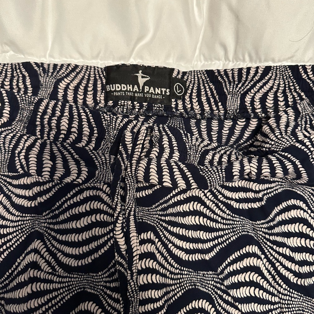 Budda Pants Blue Pattern Harem Pants - image 2